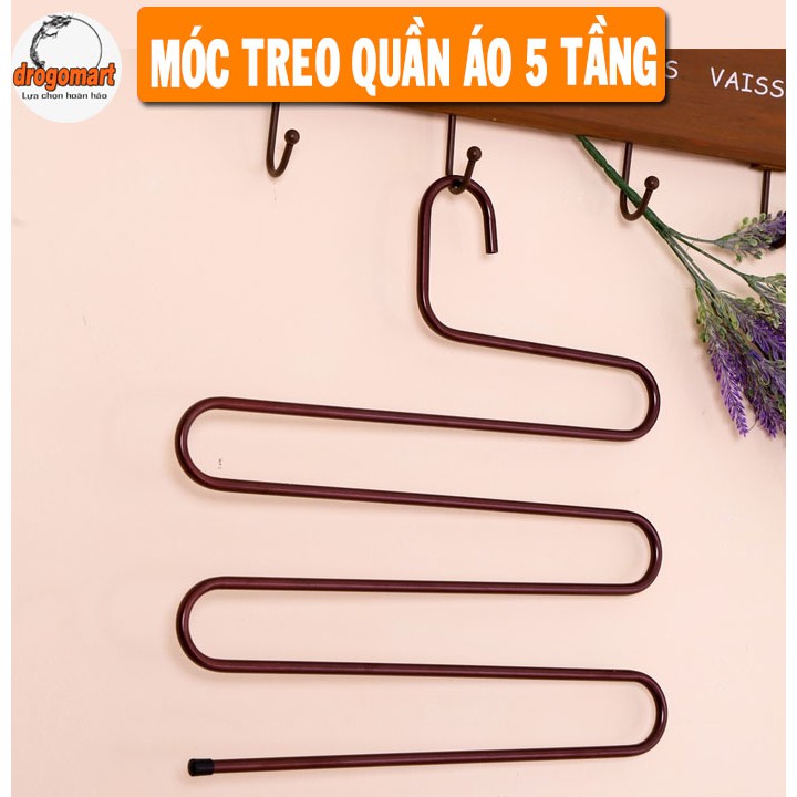 Bộ 2 Móc Treo Quần Áo 5 Tầng Đa Năng - DG0221