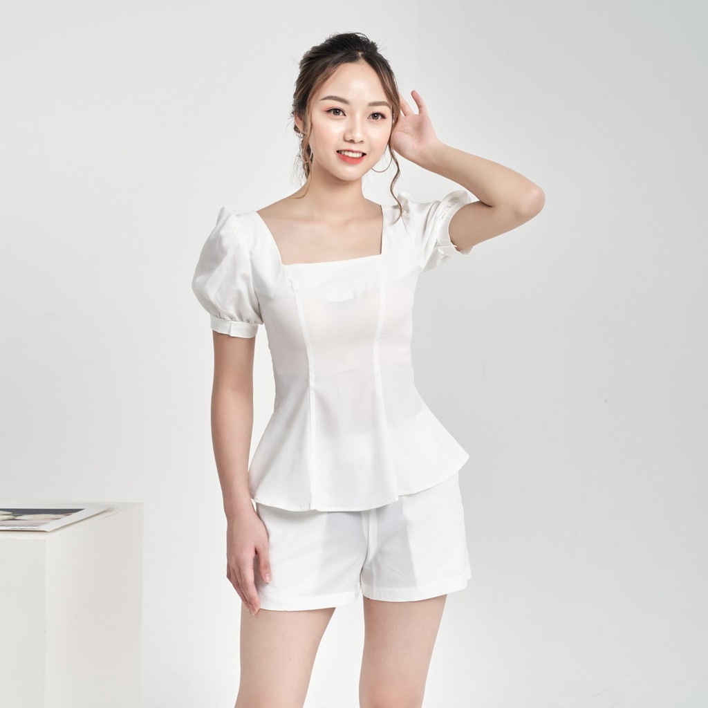 Áo Sơ Mi Nữ, Áo Nữ Công Sở, Set Quần Áo Sơ Mi Trắng Sợi Tự Nhiên Cao Cấp