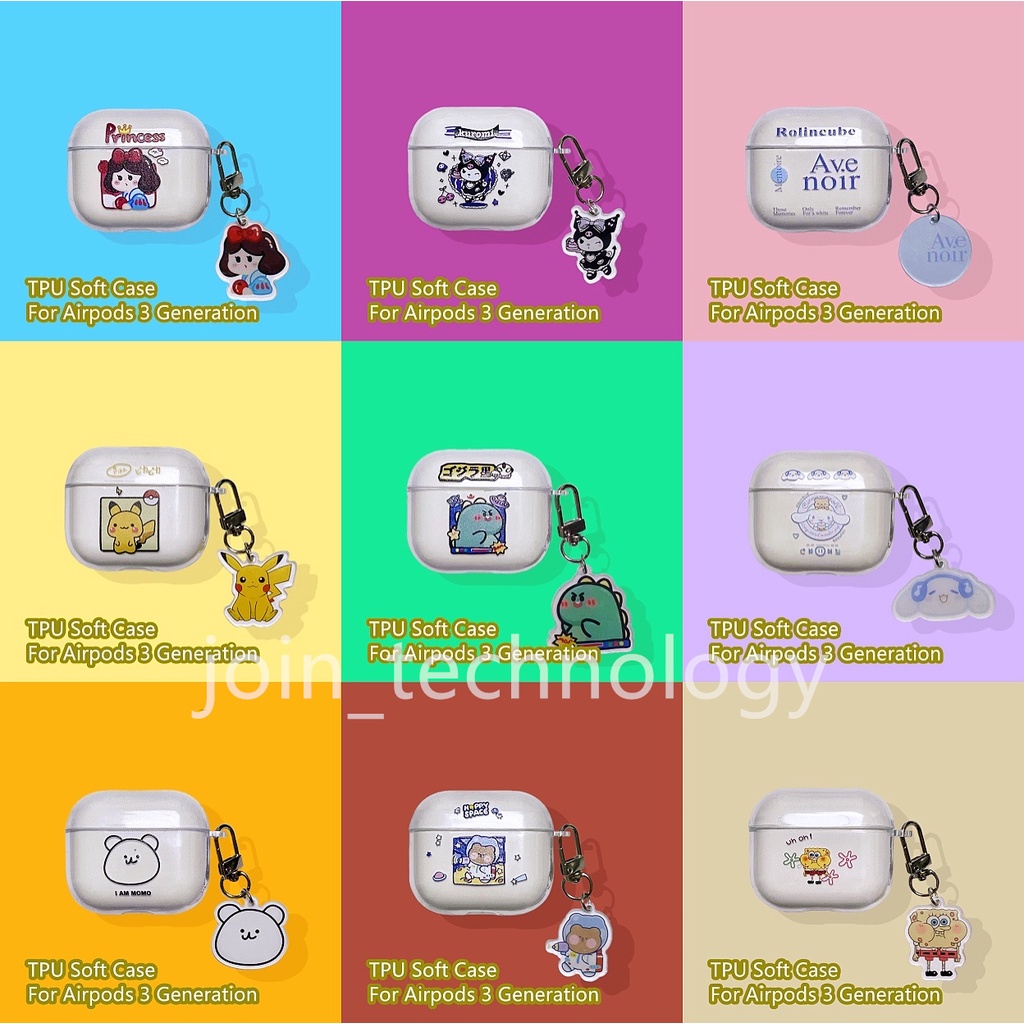 Vỏ Bảo Vệ Hộp Sạc Tai Nghe airpods 3 Bằng tpu Trong Suốt Thời Trang