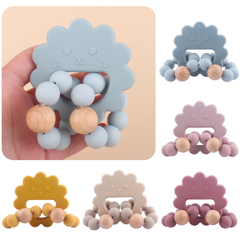 Đồ Chơi Ngậm Nướu Bằng Silicone Giúp Giảm Đau Cho Bé Sơ Sinh Mọc Răng