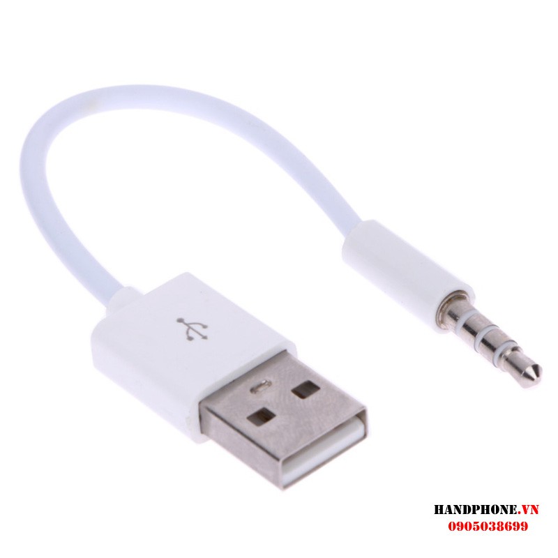 Charger Data USB 3.5mm Sync Audio Cable, USB to 3.5mm Audio Cáp sạc, dữ liệu cho iPod, Samsung YP W1 và nhiều thiết bị