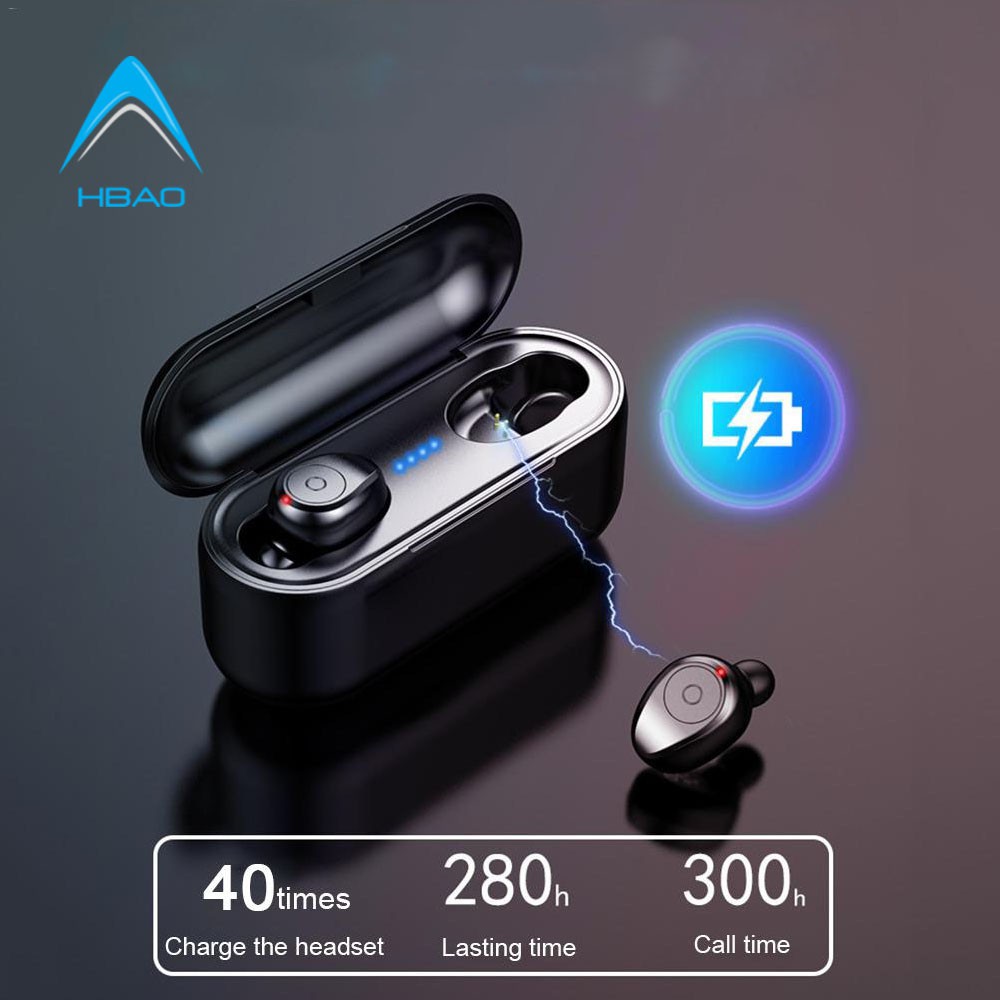 Tai Nghe Bluetooth TWS F9-5 Tai Nghe Nhét Hai Tai Bluetooth 5.0 True wireless Cảm Ứng Vân Tay, Nút Bấm Chống Nước