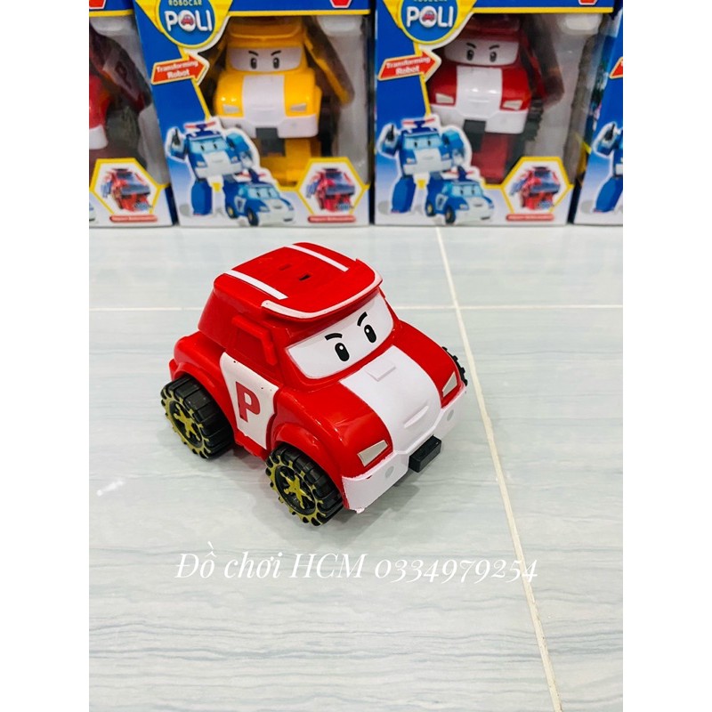 [ĐÀ ĐẨY RẤT ĐẸP] Đồ chơi đội bay siêu đẳng Robocar Poli biến hình chạy đà dành cho bé thích chơi cảnh sát cứu hộ