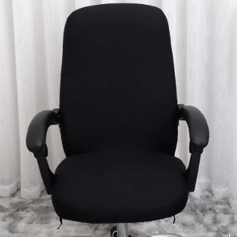 Vỏ bọc ghế văn phòng dạng xoay co giãn bền bỉ màu đen tiện dụng