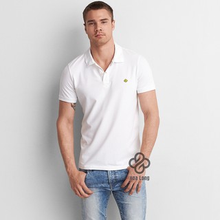 Áo thun cổ bẻ polo nam - vải cá sấu 4 chiều - hoa long