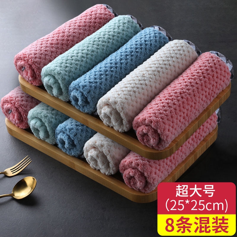 Khăn lau chén dĩa bằng sợi micro không mùi tiện dụng cho nhà bếp