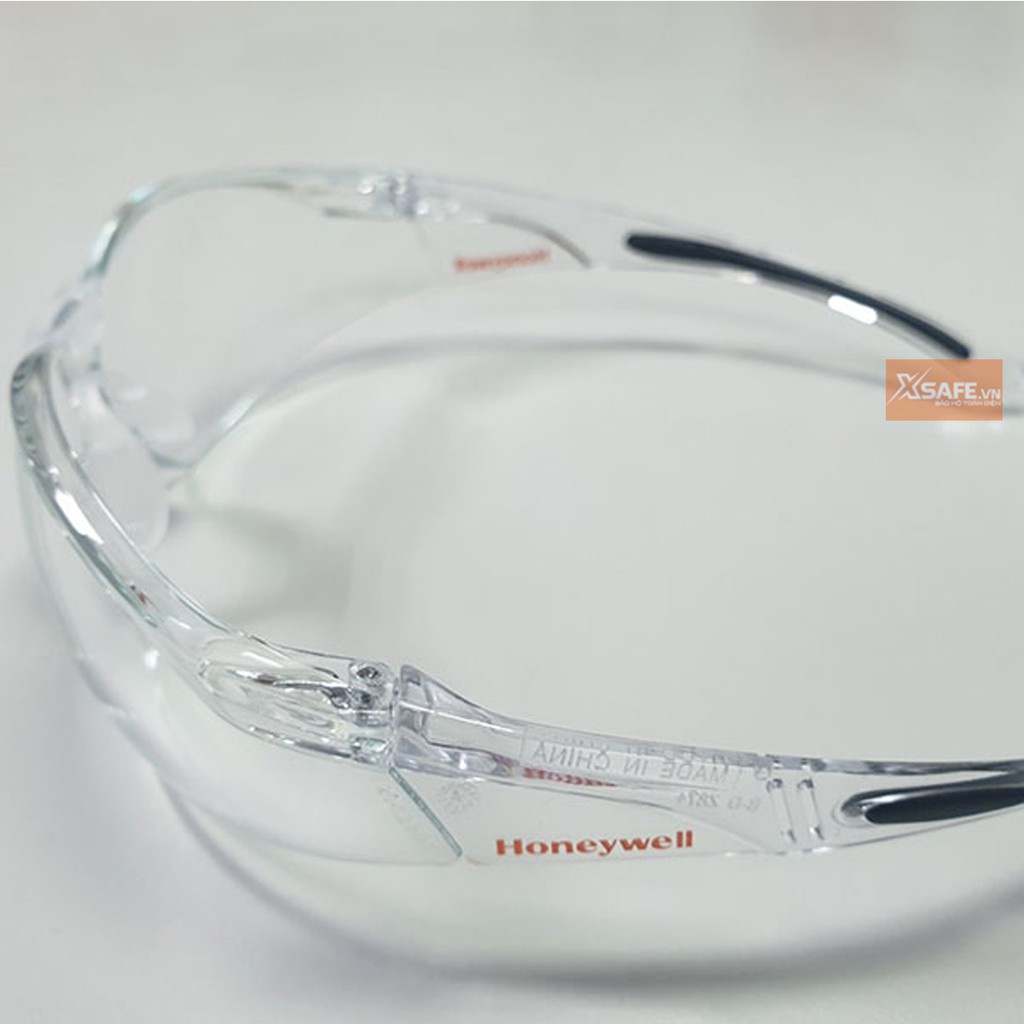 Kính bảo hộ lao động Honeywell  A800 - Mắt kính chính hãng chống bụi, chống trầy xước, chống tia cực tím (màu trắng)