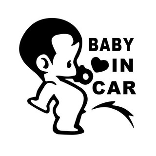 miếng dán decal dán xe hơi BABY IN CAR