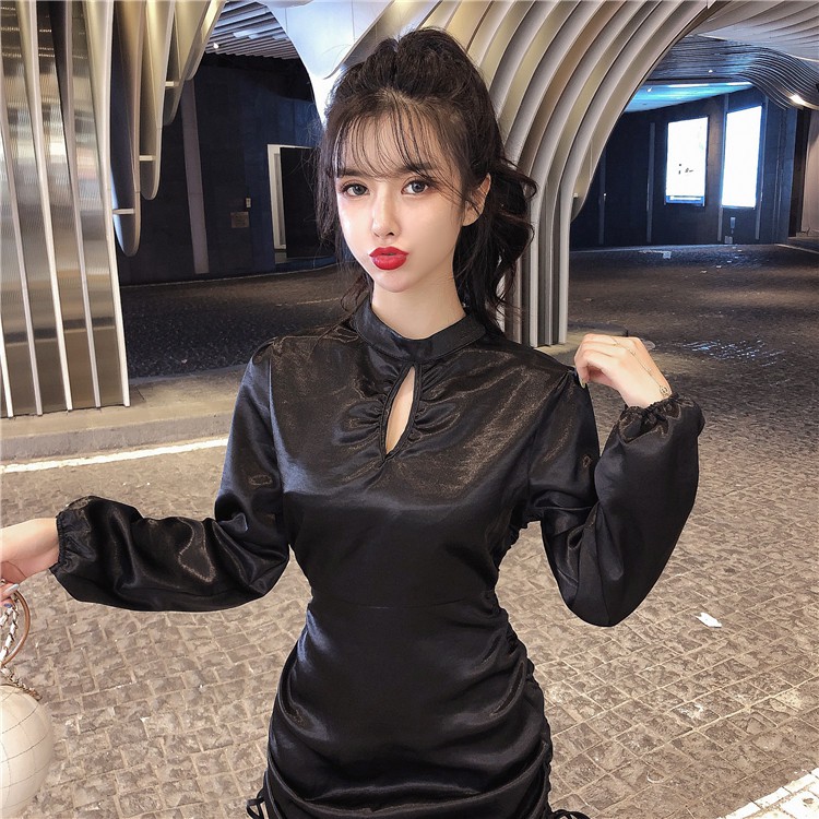 Đầm nữ dáng ôm tay kiểu tay dài Emilyshop