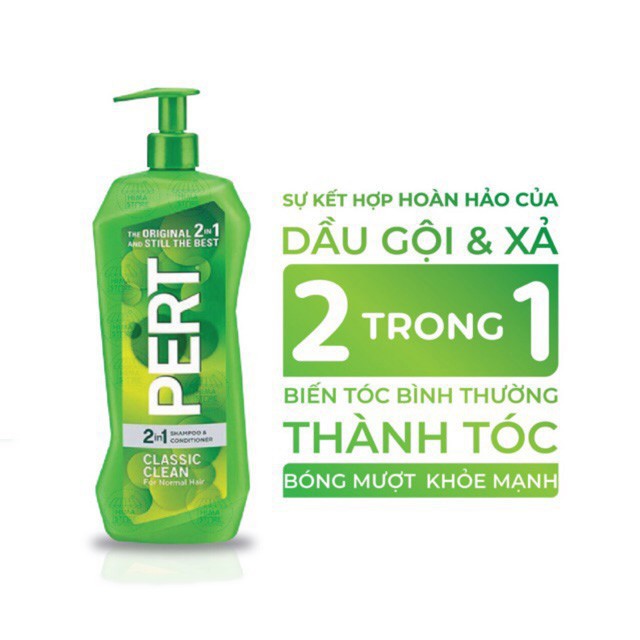 Dầu Gội Xả Pert 2 In 1 Chai 1 Lít