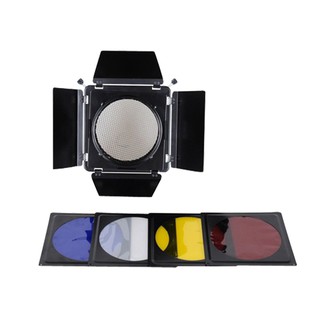 Bộ BARNDOOR BD-04 (honeycomb +filter màu) cho đèn studio