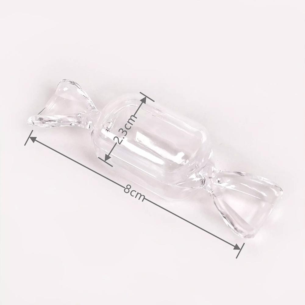 Hộp Đựng Trang Sức Trong Suốt Hình Viên Kẹo Dễ Thương Kích Thước Nhỏ Gọn A1A4