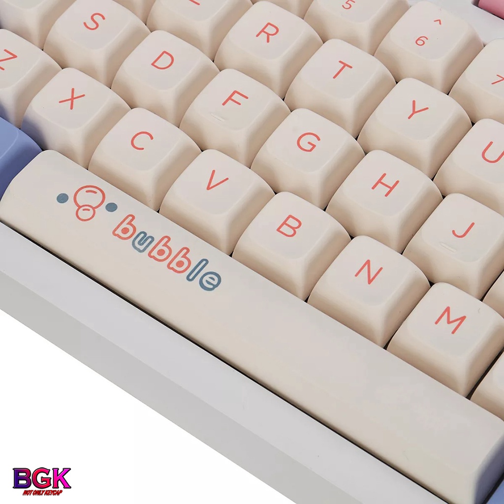 Bộ Keycap XDA Chủ Đề Bong Bóng 127 nút In Dye Sub hỗ trợ lắp được nhiều layout