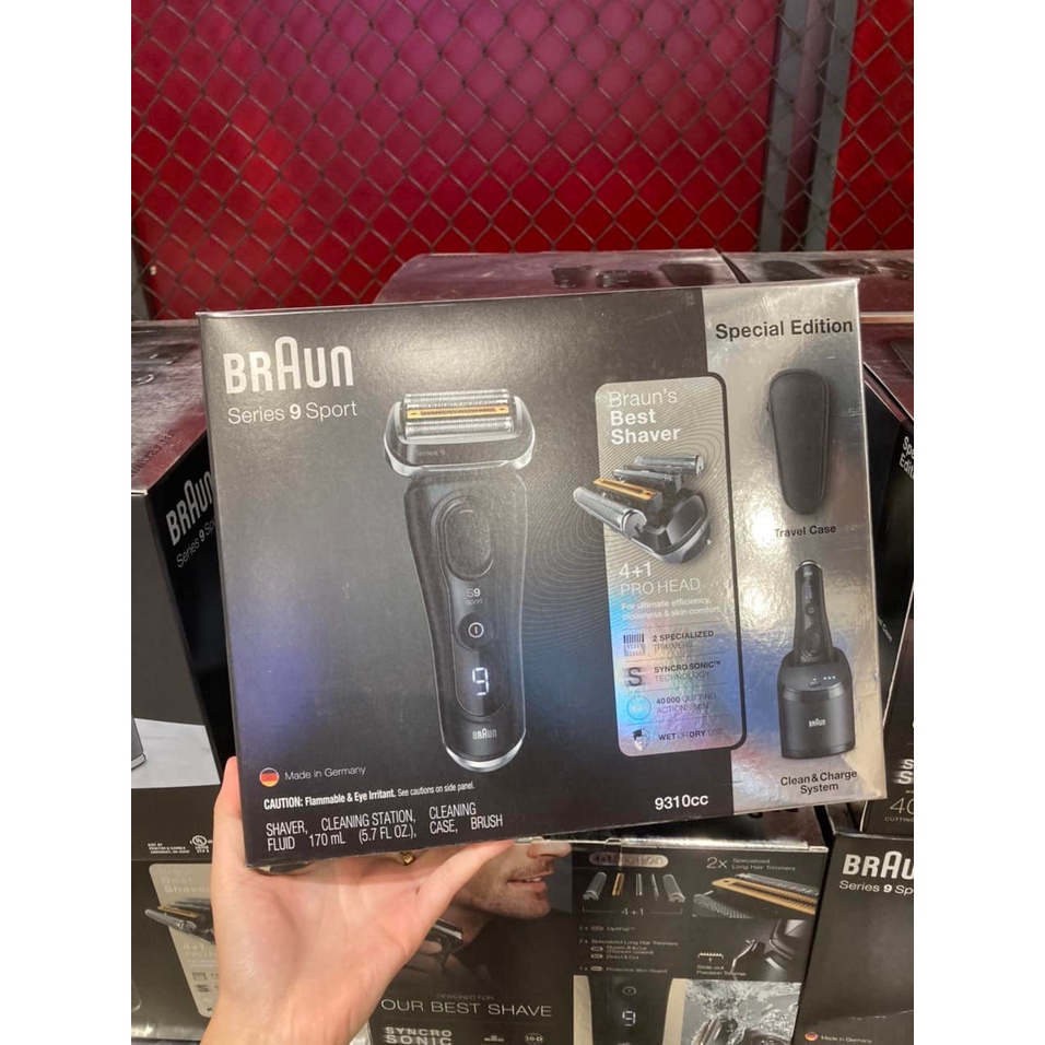 Máy Cạo Râu Braun Series 9 9310CC Sport Và 9345s-V