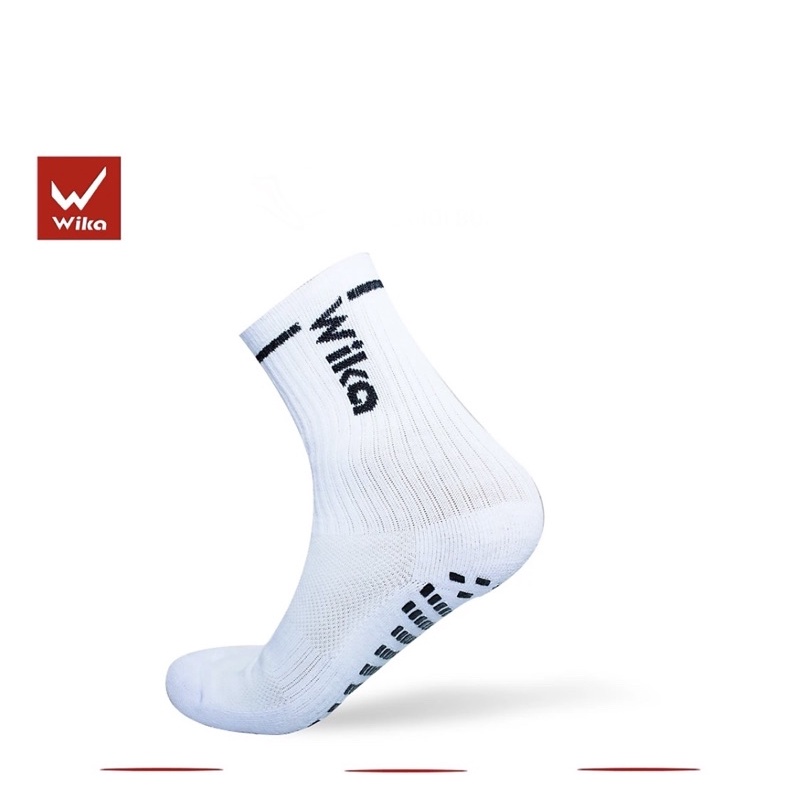 Tất Bóng Đá Chống Trơn WIKA 🏅FREESHIP🎗từ đơn 250k chính hãng trắng Thiết Kế Thun Sọc Dày Dặn Ôm Chân