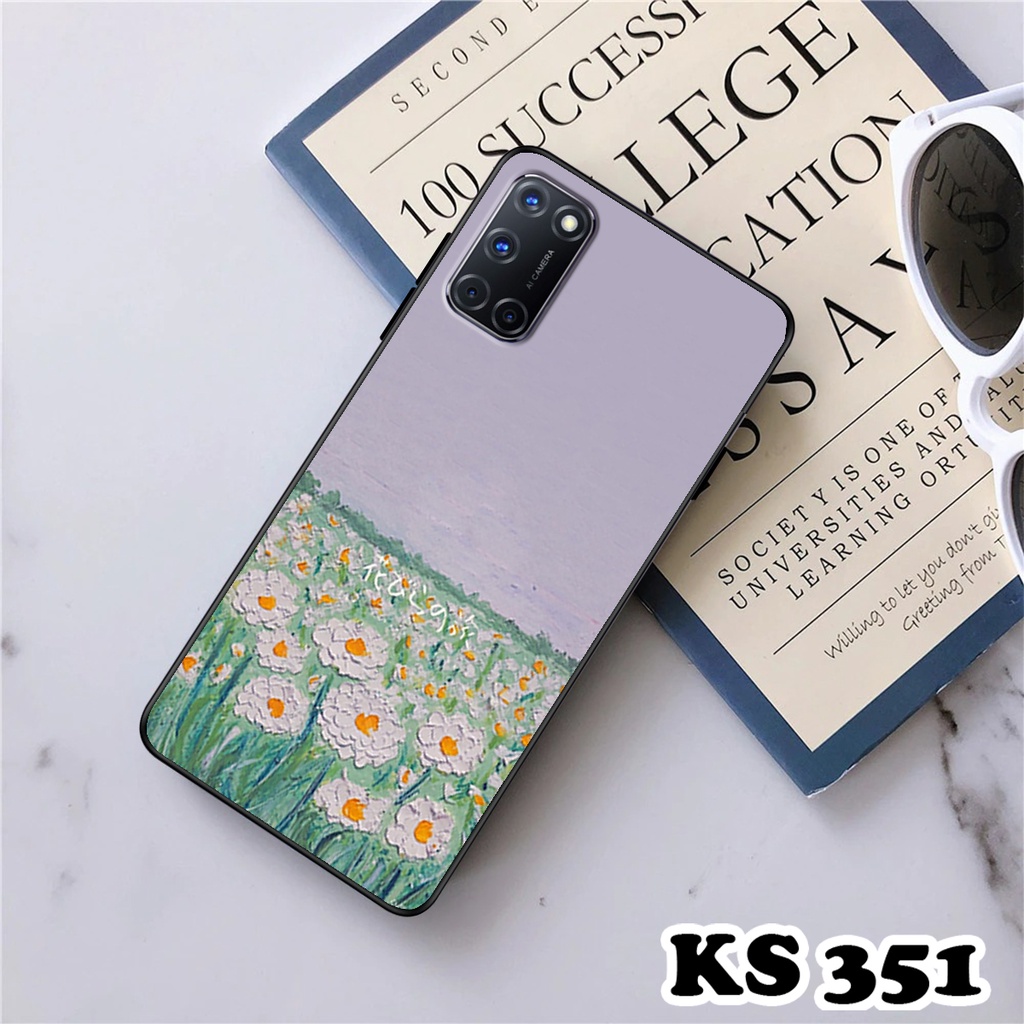 Ốp lưng Oppo A52 - Oppo A53 - Oppo A92 - Ốp in hình Cánh đồng hoa - Chất liệu TPU siêu bền