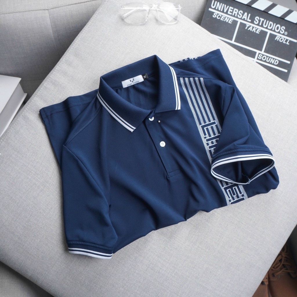 Áo thun POLO nam kẻ sọc lịch lãm vải cá sấu có cổ bẻ TRẺ TRUNG big size 3xl Nexx&Dee-PL28