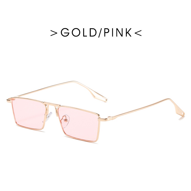 Kính Mát Hình Chữ Nhật Chống Tia UV400 Nhiều Màu Sắc Thời Trang Cho Nam Và Nữ
