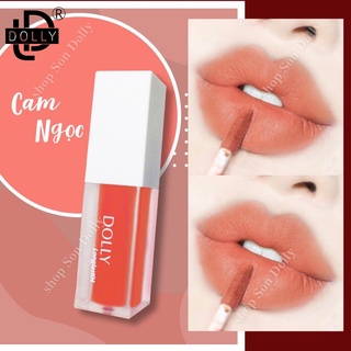 [CAM NGỌC] - Son Kem Lì Không Chì DOLLY LONGLAST CAM NGỌC- ĐẸP LUNG LINH