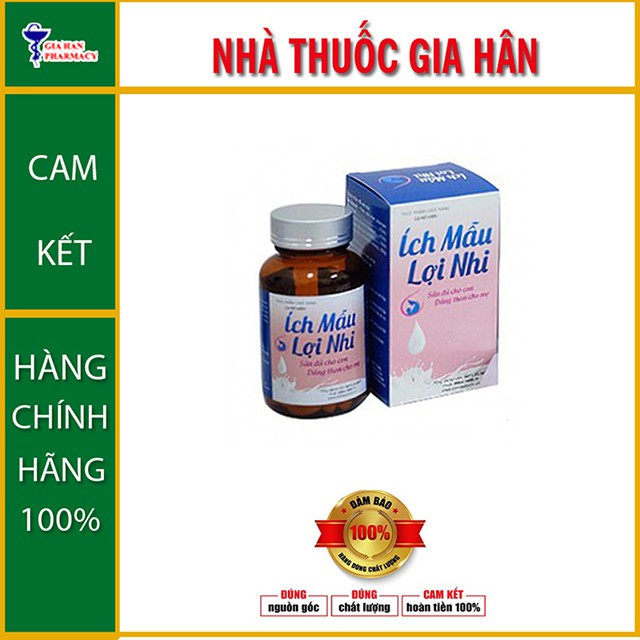 Ích Mẫu Lợi Nhi Xua Tan Nỗi Lo Thiếu Sữa Mẹ - 60 viên