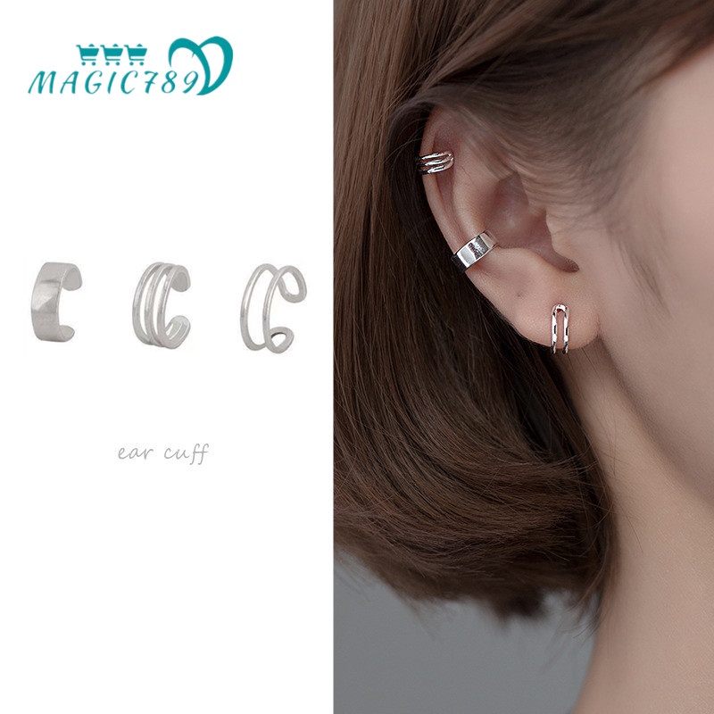 Set 3 Khuyên Tai Bạc S925 Thời Trang Cho Nữ