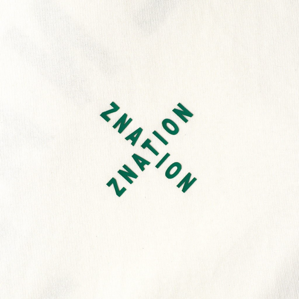 Áo Thun ZNATION Signature Tee Unisex Oversize Màu Be