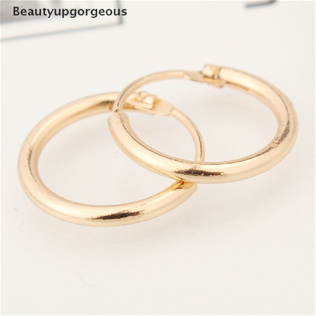 Khuyên Tai Hình Tròn Lớn Phong Cách Cổ Điển Thời Trang