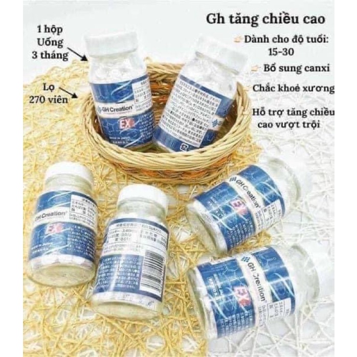 viên uống tăng chiều cao gh nhật