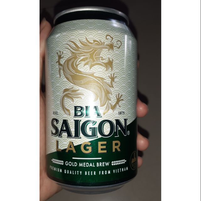 Bia lon Sài gòn xanh 330ml