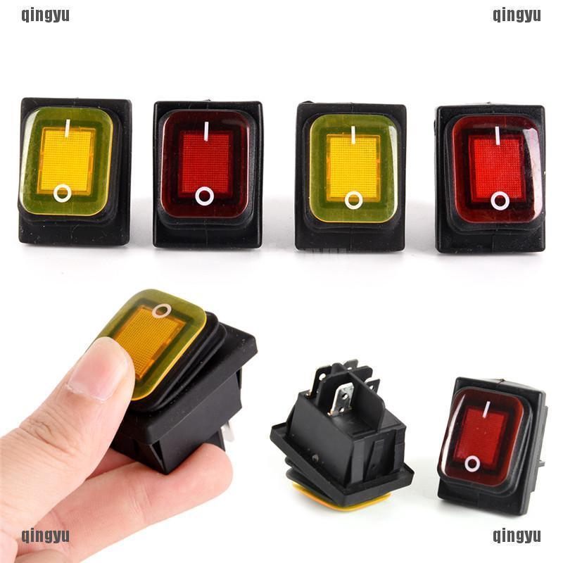 Công TắC ĐèN LED 4 Pin 12V ChốNg NướC Cho Xe Hơi / TàU ThủY