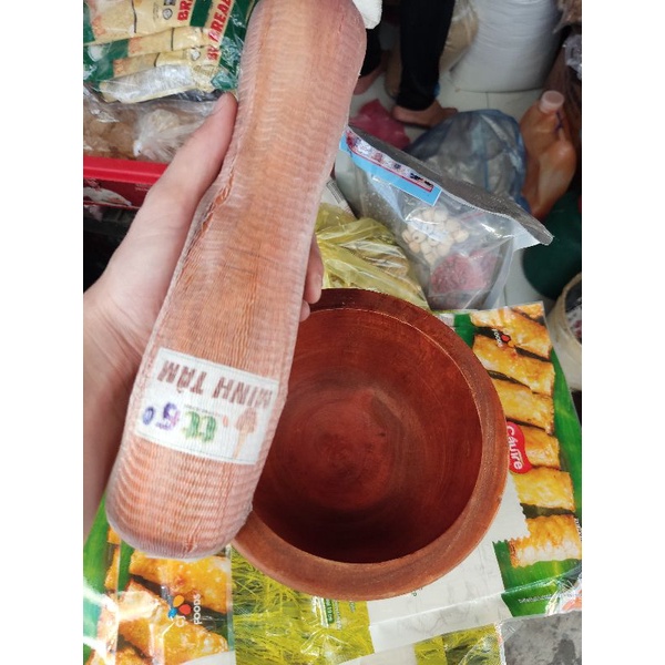 Bộ cối chày gỗ 2 size