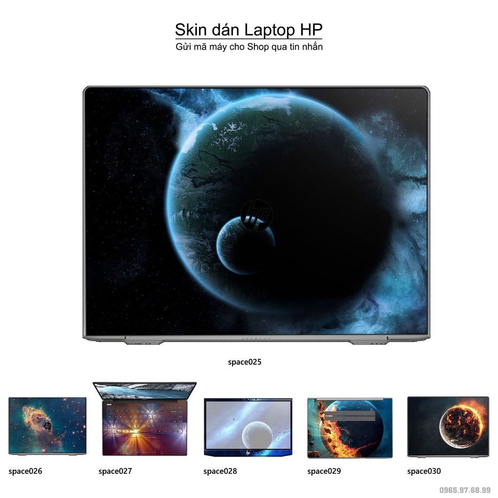 Skin dán Laptop HP in hình không gian nhiều mẫu 5 (inbox mã máy cho Shop)