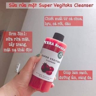 Sữa Rửa Mặt Rau Củ Super Vegitoks Cleanser