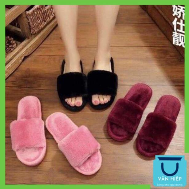 [Mã FAMARAL1 giảm 10K đơn 50K]DÉP LÔNG ĐI TRONG NHÀ MỘT MÀU SANG CHẢNH(GẠT SANG CÓ ẢNH THẬT)