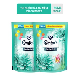 [HC GIFT] Combo 2 Túi nước xả làm mềm vải Comfort ngăn ngừa mùi hôi - Hương tươi mát mới