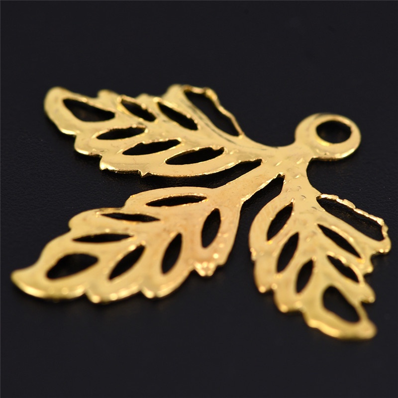 Bộ 100 Chiếc Lá Kim Loại Dùng Làm Đồ Thủ Công