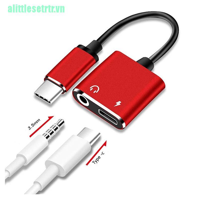 Giắc Chuyển Đổi 2 Trong 1 Usb Type C Sang 3 5 Jack Cắm Tai Nghe