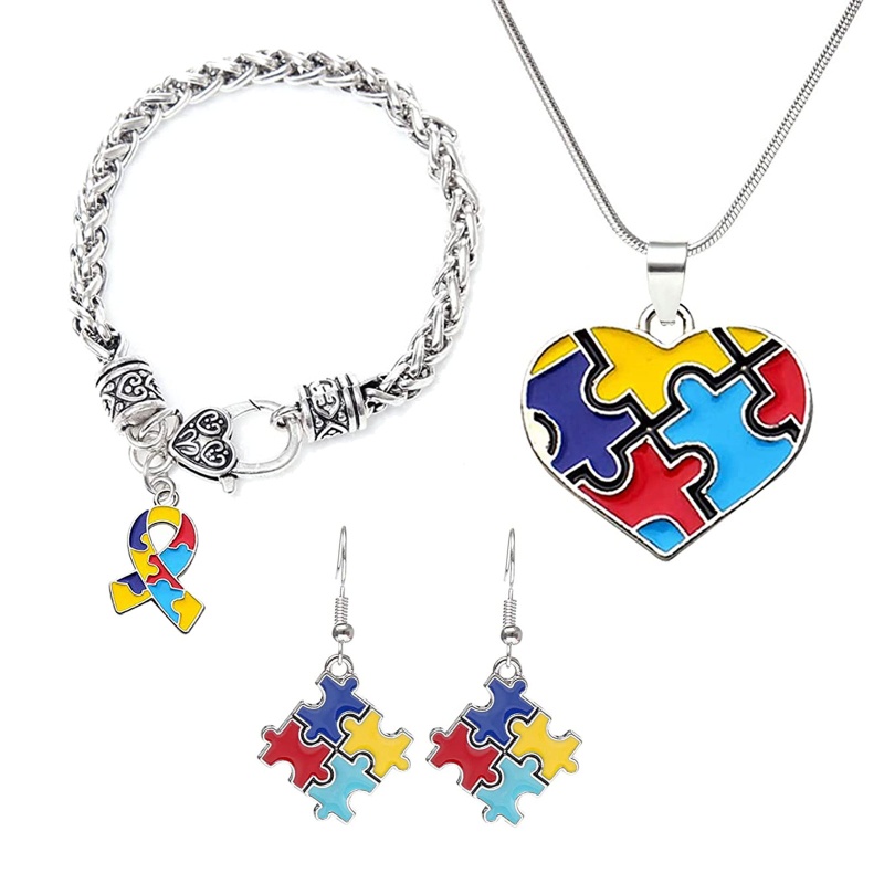 Set 8 Mặt Dây Chuyền Hợp Kim Màu Trắng Tương Phản Charms