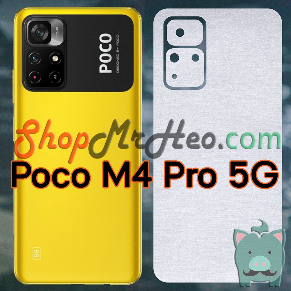 Dán Skin Màu Mặt Sau Lưng Nhôm Xước Xiaomi Redmi Note 11 Pro - Redmi Note 11 4G - Redmi Note 11 5G - Poco M4 Pro 5G