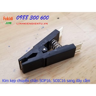 Kìm kẹp chuyển đổi chân ic từ dạng sop16, soic16 sang dây cắm