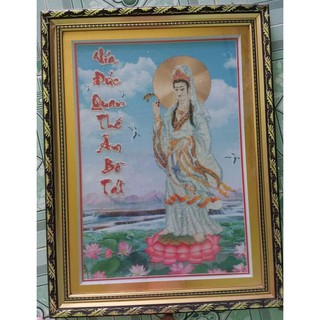 tranh thêu thành phẩm chưa đóng khung kt 48 x 63