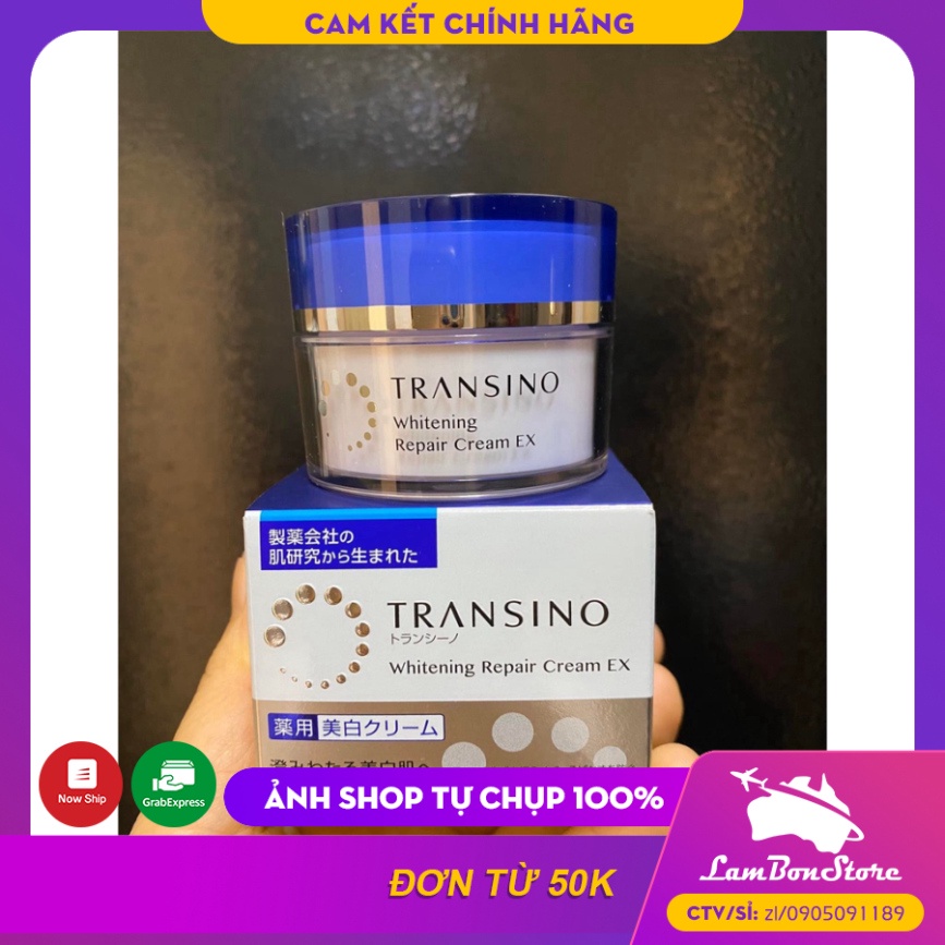 Kem Dưỡng Trắng Da, Mờ Thâm Nám Ban Đêm Transino Whitening Repair Cream EX 35g