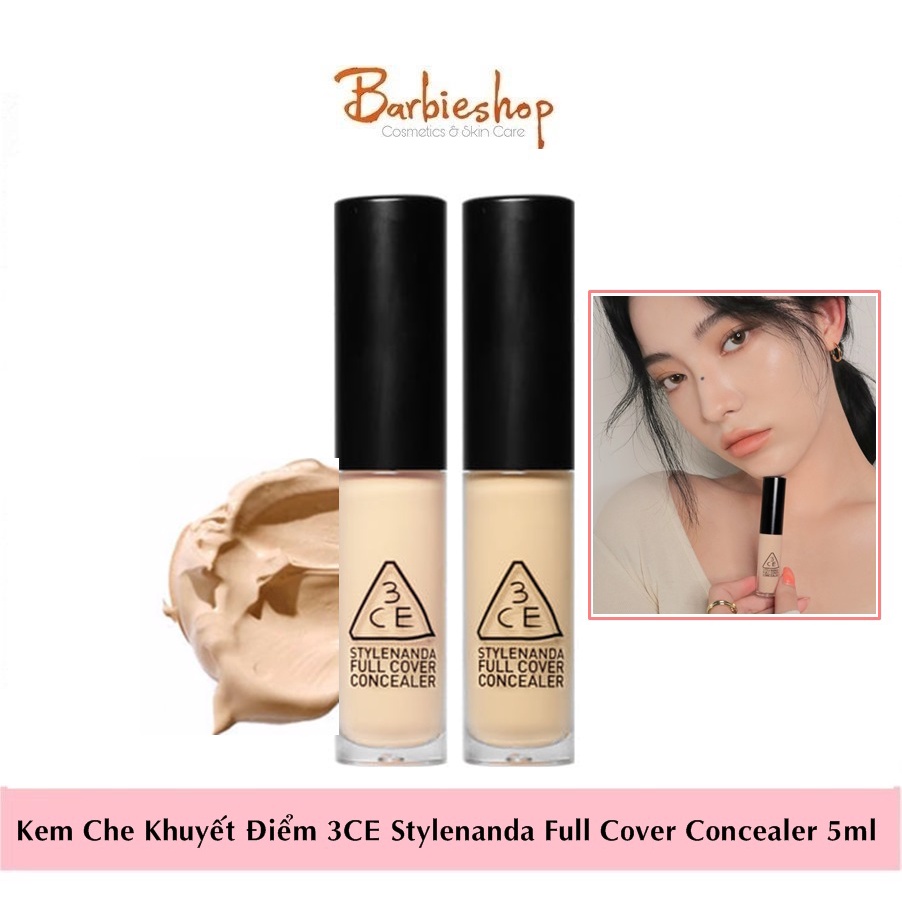 Kem Che Khuyết Điểm 3CE Stylenanda Full Concealer 5ml Hàn Quốc