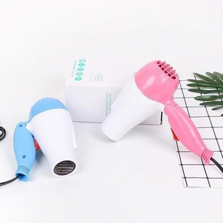 Máy sấy tóc nova 1290 mini gấp gọn 1000w thích hợp để mang đi du lịch, máy sấy tóc mini sấy lông chó mèo siêu tiện lợi