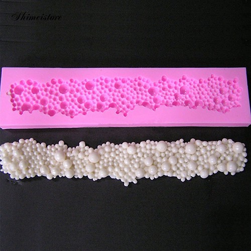 Khuôn Silicone Tạo Hình Ngọc Trai 3D Trang Trí Bánh