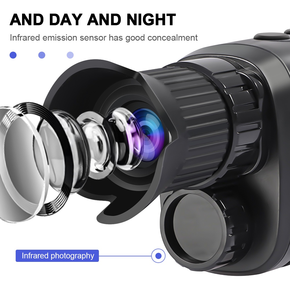 Ống Nhòm 5x HD 2022 1080P Hồng Ngoại Hỗ Trợ Tầm Nhìn Ban Đêm