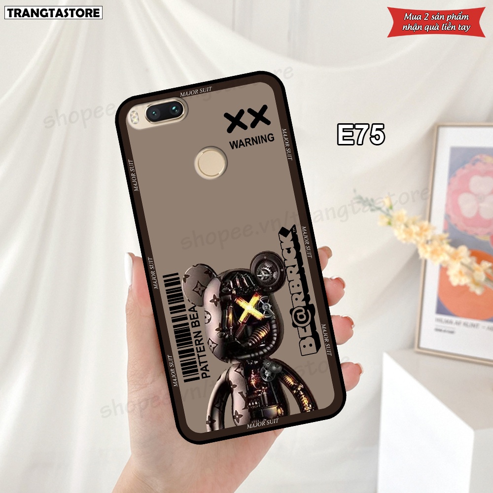 Ốp Xiaomi Mi A1 in hình gấu Bearbrick,Metal Style,Doremon siêu dễ thương chất lượng