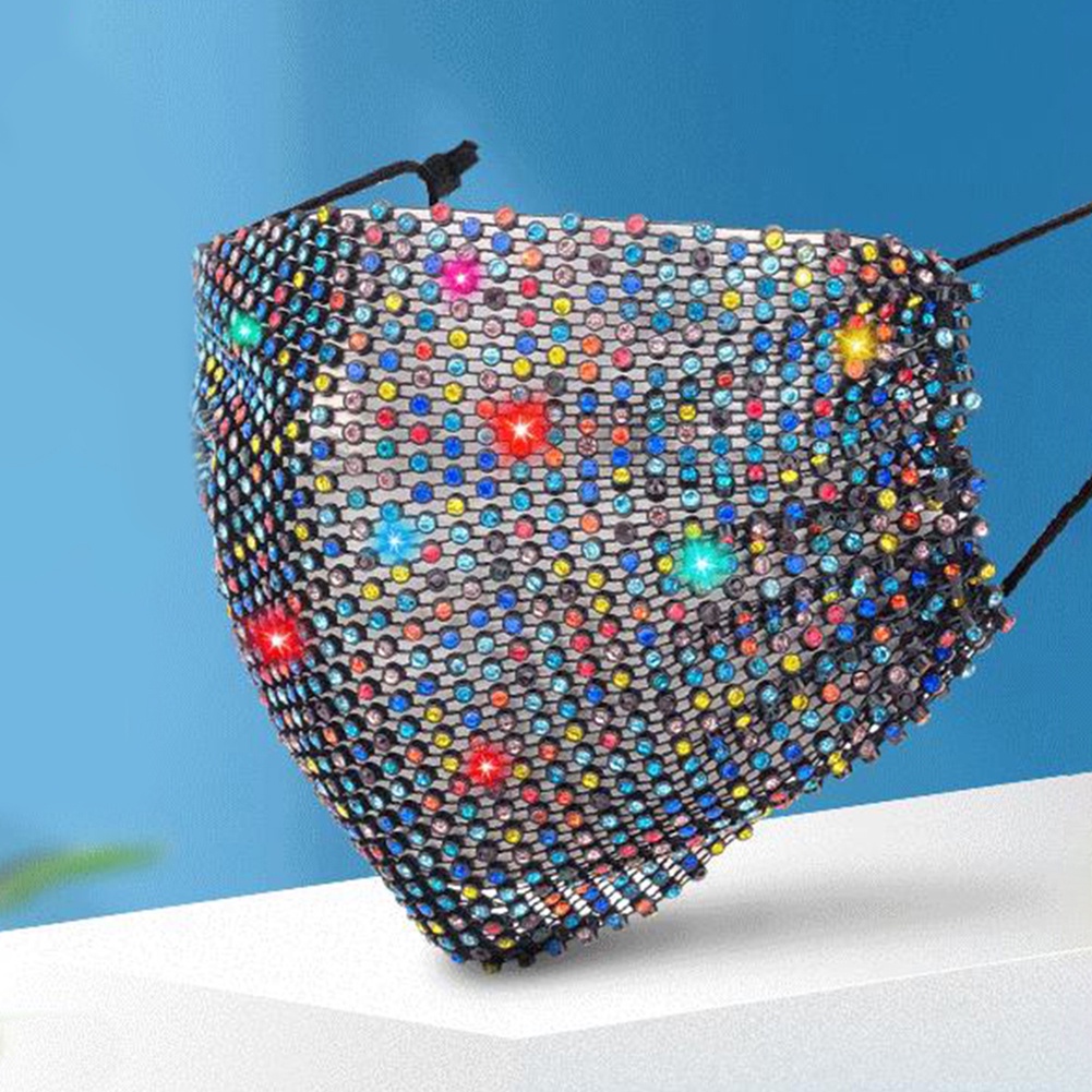 Khẩu Trang Đính Đá Chống Bụi Nhiều Màu Sắc Thời Trang Cho Nam Nữ