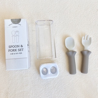 Set thìa dĩa silicon spoon fork set bluemama cao cấp kèm hộp đựng chuyên - ảnh sản phẩm 7