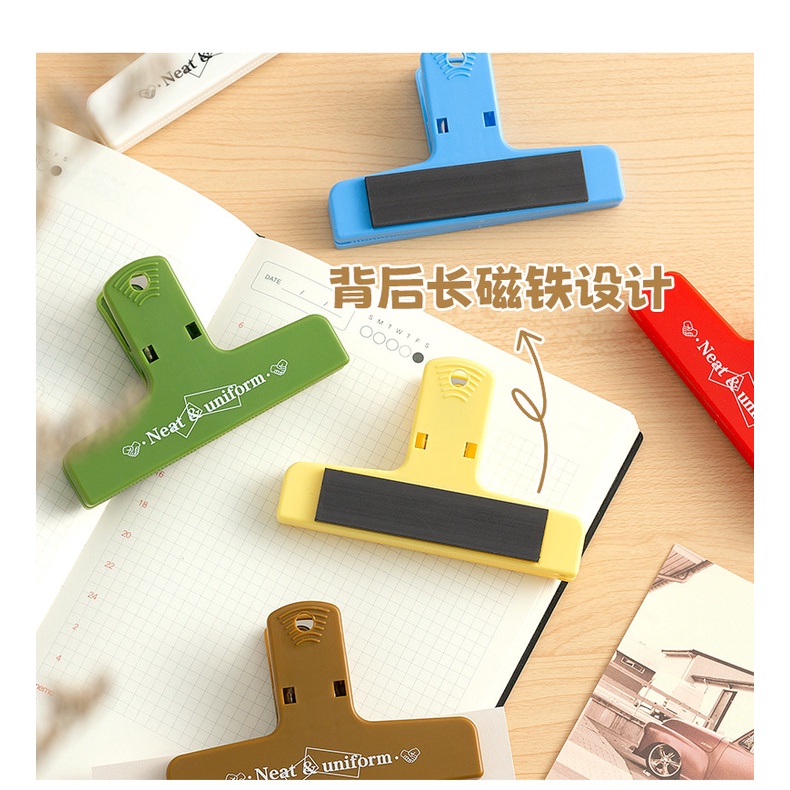 Kẹp Giữ Giấy Tờ Có Nam Châm Kích Thước Lớn Nhiều Màu Sắc